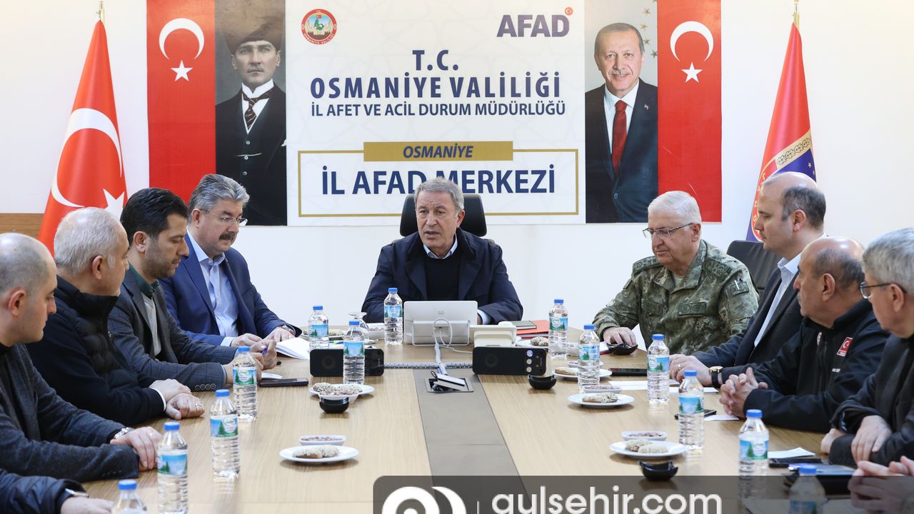 Milli Savunma Bakanı Akar, Osmaniye'ye gitti