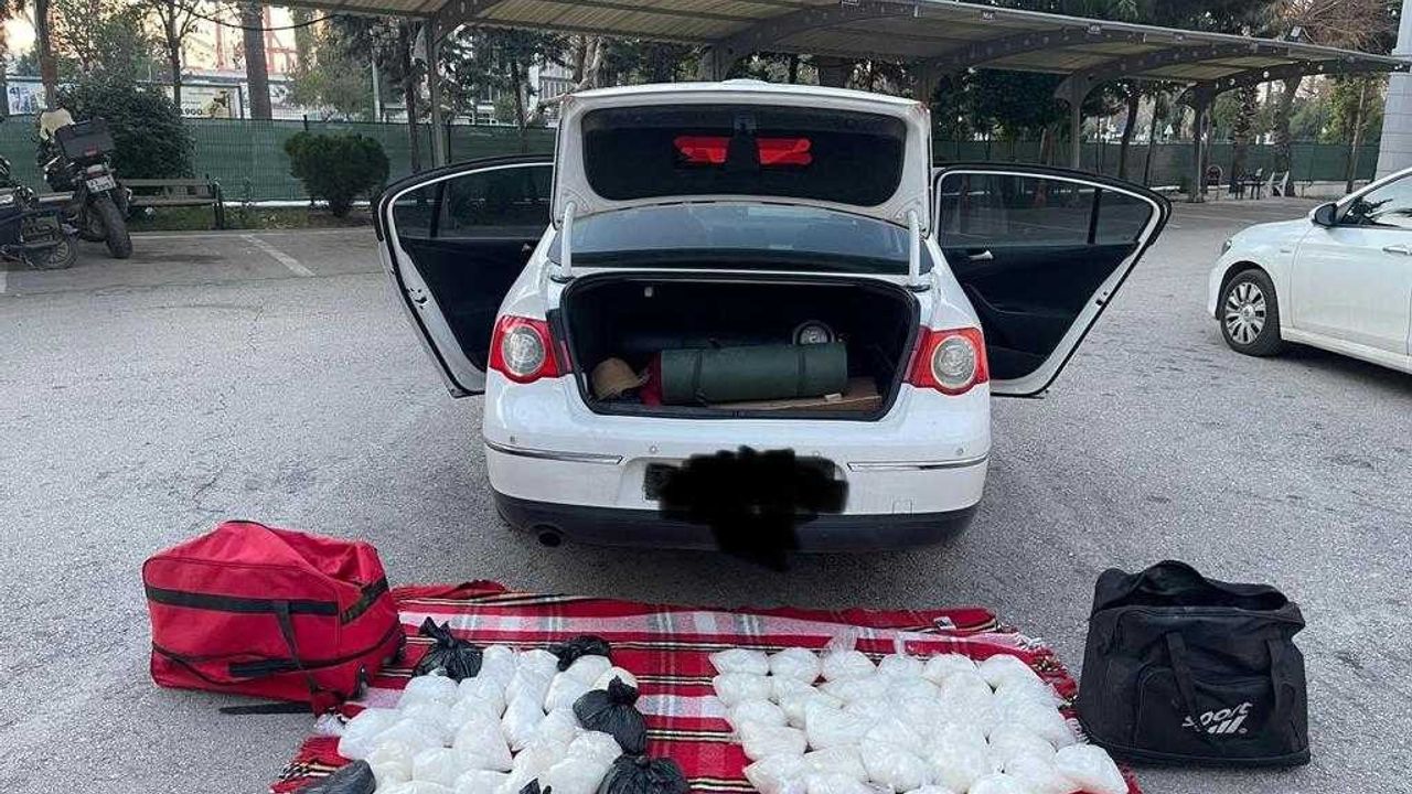 Mersin'deki operasyonda 43 kilo uyuşturucu ele geçirildi
