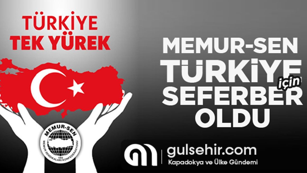 Memur-Sen “Türkiye Tek Yürek" kampanyasında 10 milyon TL bağışladı
