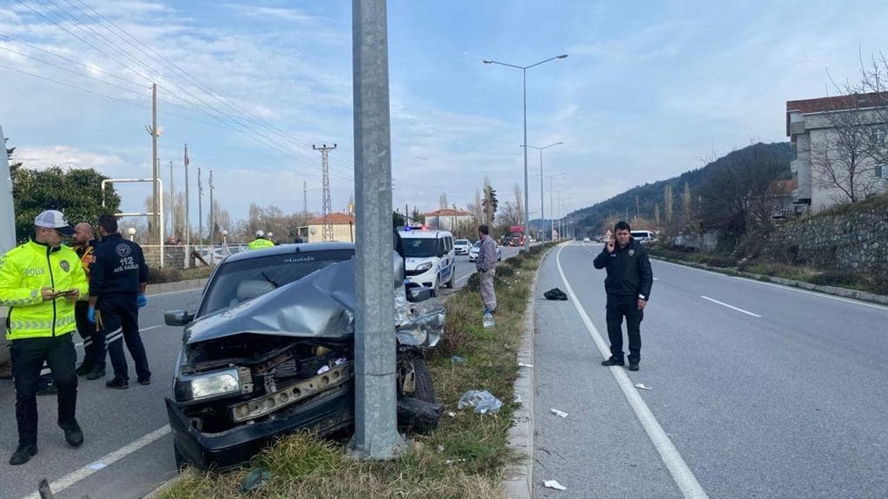 Samsun'da iki otomobil çarpıştı, kazada 1 bebek yaralandı
