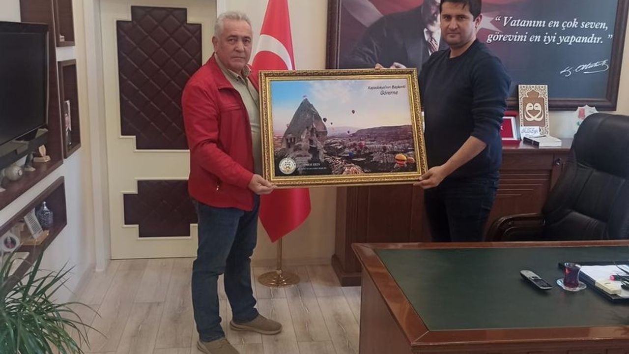 Göreme Belediye Başkanı'ndan Hacıbektaş Kaymakamına ziyaret