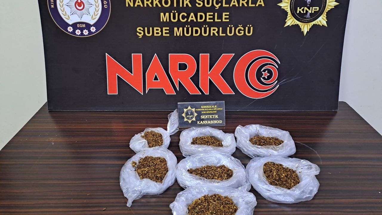 Kırıkkale'de uyuşturucu madde ile yakalanan kişi tutuklandı