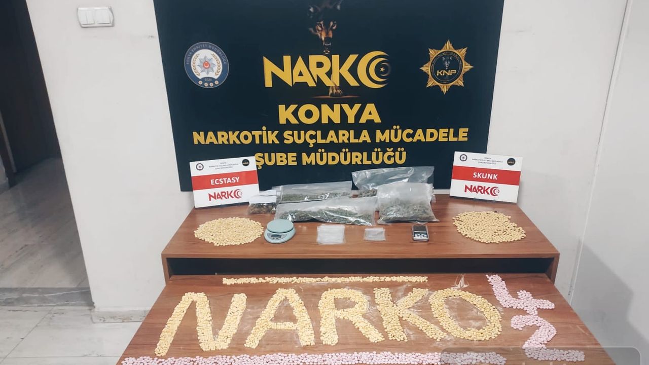 Konya'da 3 ayrı uyuşturucu operasyonu düzenlendi
