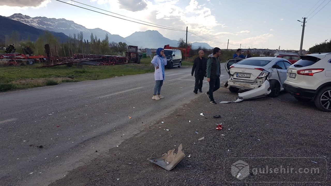 Konya-Seydişehir'de kaza, 3 yaralı