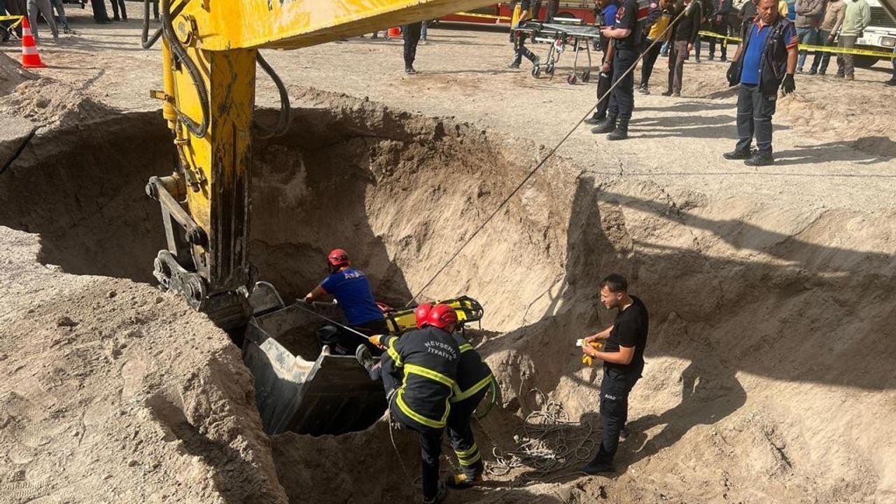 Nevşehir'de göçük altında kalan işçi hayatını kaybetti