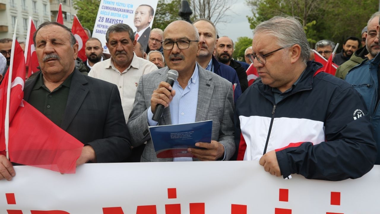 Nevşehir Milli İrade Platformu'ndan Cumhurbaşkanı Erdoğan'a destek açıklaması