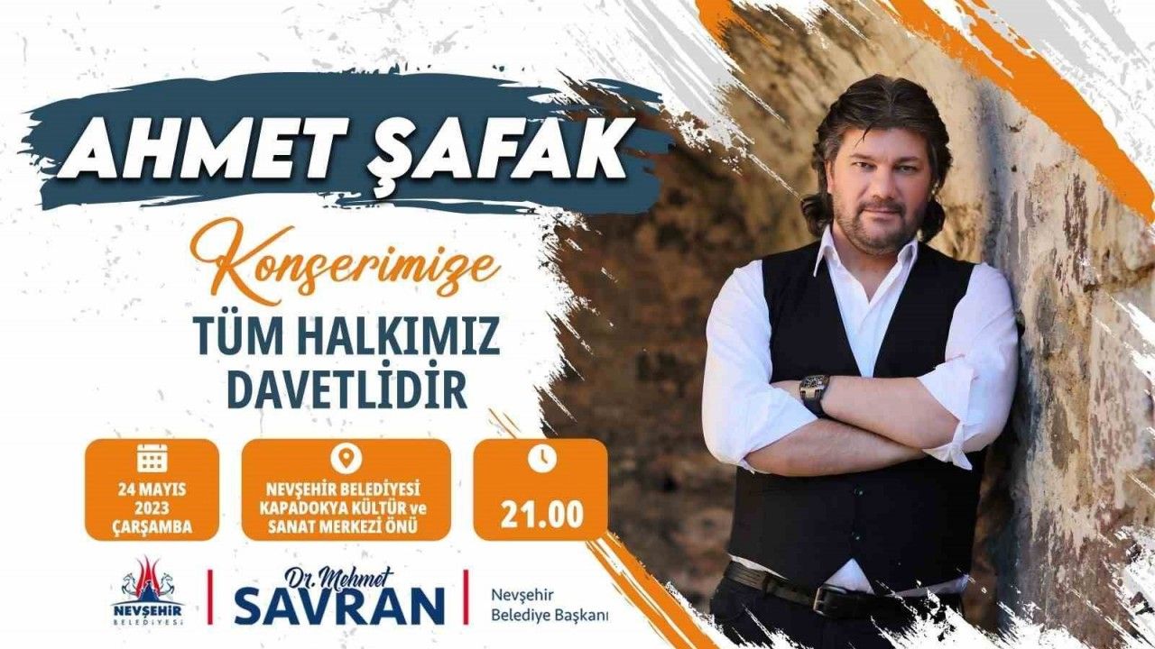 Ahmet Şafak Nevşehir'e geliyor