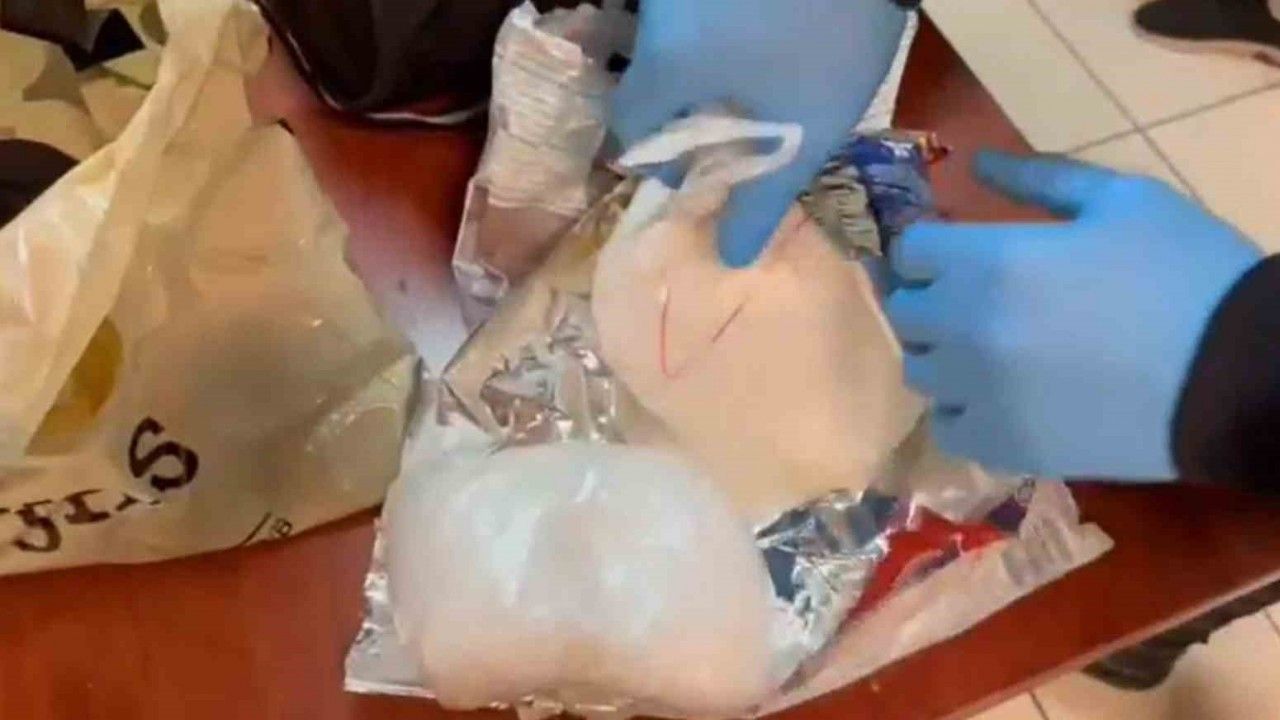 Kayseri'de cips paketinde 1,5 kilo uyuşturucu bulundu