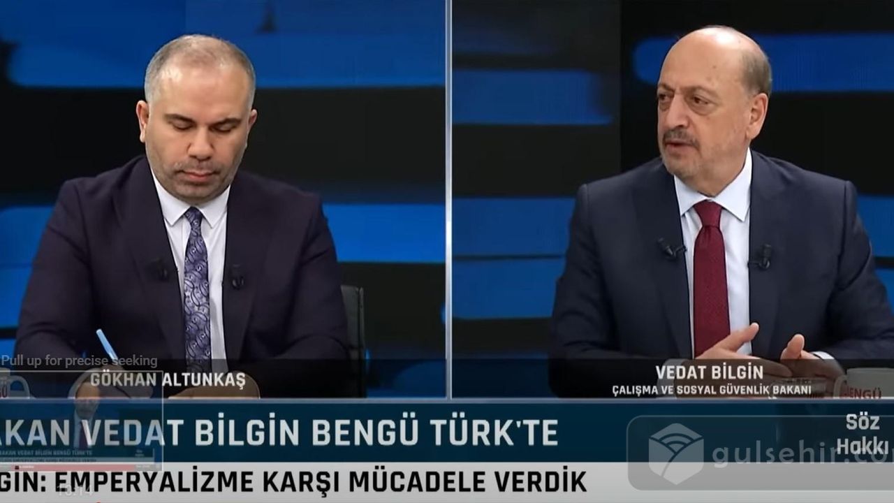 Bakan Bilgin, Bengü Türk TV canlı yayınında soruları yanıtladı.