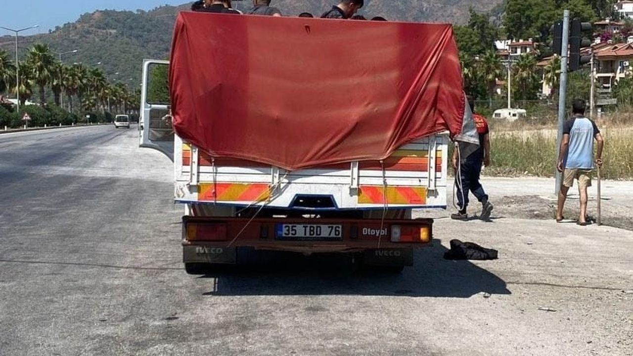 Muğlanın ilçesi Fethiye'de 22 düzensiz göçmen yakalandı