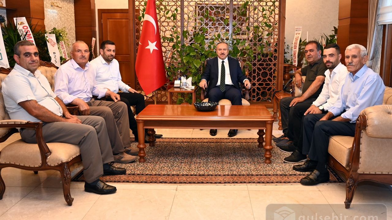 Ali Fidan, Gülşehir'den gelen misafirlerini ağırladı