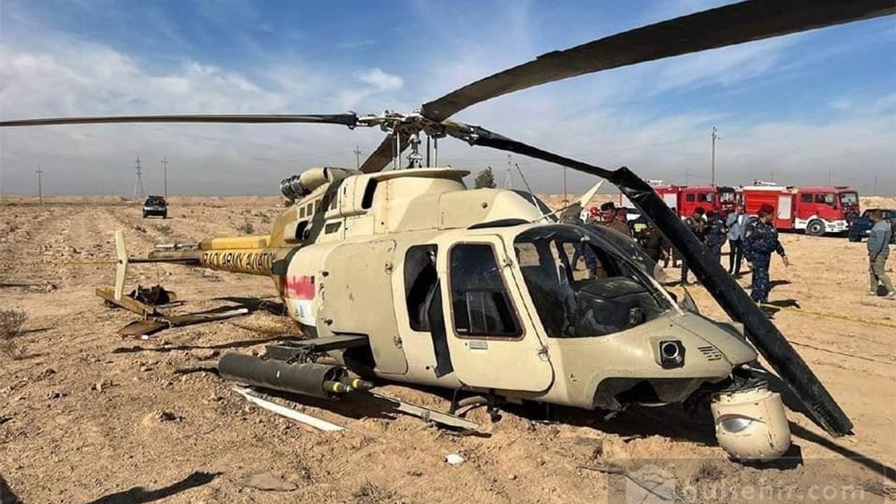 Eğitim Uçuşu Yapan Helikopter Düştü: 2 Pilot Yaralı