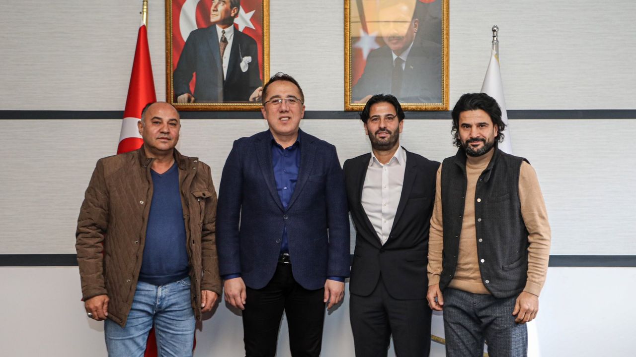 Nevşehir Belediyespor Yeni Başkan ve Yönetiminden Ziyaret: Taner Demir ve Ekibi, Mustafa Demir'i Belediyede Ağırladı