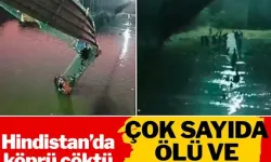 Hindistan'da Köprü Çöktü Yüzlerce Kişi Nehre Düştü. En Az 68 Kişi Yaşamını Yitirdi!