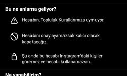 İnstagram'da Kullanıcıların Hesapları Askıya Alındı