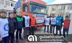 Nevşehir Memur-Sen'den depremzedelere yardım malzemeleri