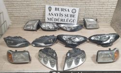 Bursa'da 8 aracın farını çalan hırsız yakalandı