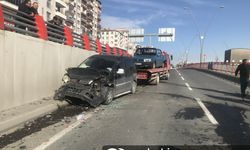 Kayseri'de zincirleme kaza, 1 yaralı