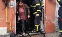 Burdur'da yangında mahsur kalan 7 kişi kurtarıldı