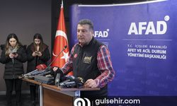 AFAD Deprem ve Risk Azaltma Genel Müdürü'nden açıklama