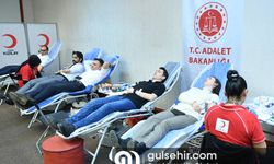 Adalet Bakanlığı personelinden Türk Kızılaya kan bağışı