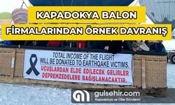 Kapadokya'da Balonlar Depremzedeler İçin Uçtu
