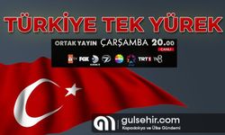 Çarşamba Günü "Türkiye Tek Yürek" Olacak