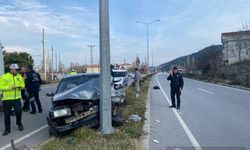 Samsun'da iki otomobil çarpıştı, kazada 1 bebek yaralandı
