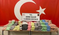 Edirne'de 576 kilo 471 gram uyuşturucu bulundu