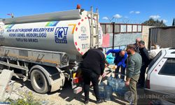 Konya Belediyesi ekipleri, Hatay'da tatlı su hizmeti veriyor