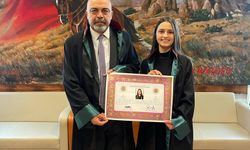Genç avukat Nevşehir Barosu'na katıldı