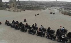 Kapadokya'da depremzedelere ATV turu