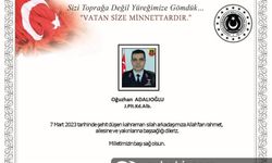 Kıdemli Albay Adalıoğlu Kahramanmaraş'ta şehit oldu