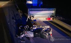 Aksaray'da motosiklet kamyonete çarptı, sürücü öldü