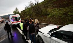 Anadolu Otoyolu'nda 8 araç kazaya karıştı