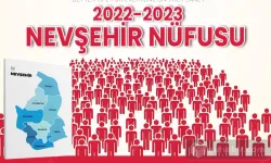 2022-2023 yıllarına göre Nevşehir'in nüfusu