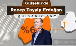 Gülşehir'de Recep Tayyip Erdoğan'ın oy oranı %66