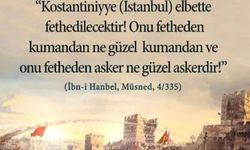 TATLIDEDE: İstanbul'un Fethi'nin 570. yıl dönümü kutlu olsun!