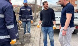 Kaymaklı Belediye Başkanı Çekiç, çalışmaları inceliyor