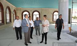 Valimiz İnci Sezer Becel, Nevşehir Külliye Camisi inşaat alanını gezdi