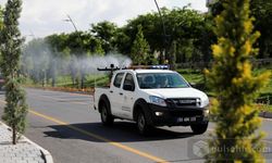 Nevşehir Belediye Ekipleri Sivrisinek Ve Haşereye Karşı ilaçlama yapıyor