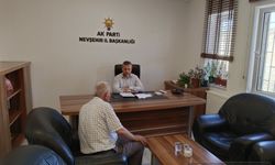 Süleyman Özgün AK Parti il binasında çalışmalarına devam ediyor