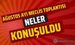 Ağustos Ayı Belediye Meclis Toplantısında Neler Konuşuldu?