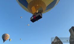 Kapadokya’da sıcak hava balonları 30 Ağustos Zafer Bayramı için havalandı