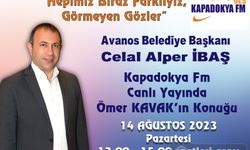 Celal Alper İbaş, Kapadokya FM'e konuk olacak.