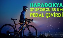 37 sporcu 35 kilometre pedal çevirdi