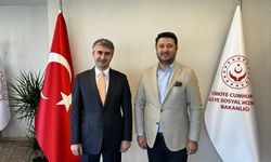 Emre Çalışkan, Tarık Daroğlu'nu ziyaret etti