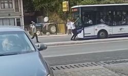 Karabük'te büyük panik! Halk otobüsünün önüne atladı
