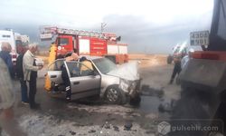Köy Yolunda Otomobil İle Traktör Çarpıştı:3 Yaralı