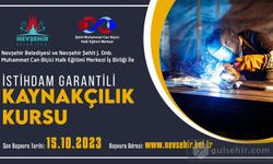 Nevşehir'de: ''İstihdam Garantili Kaynakçılık Kursu İçin Başvurular Başladı''